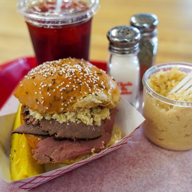 Beef on Weck at Charlie the Butcher's Kitchen in Buffalo, NY