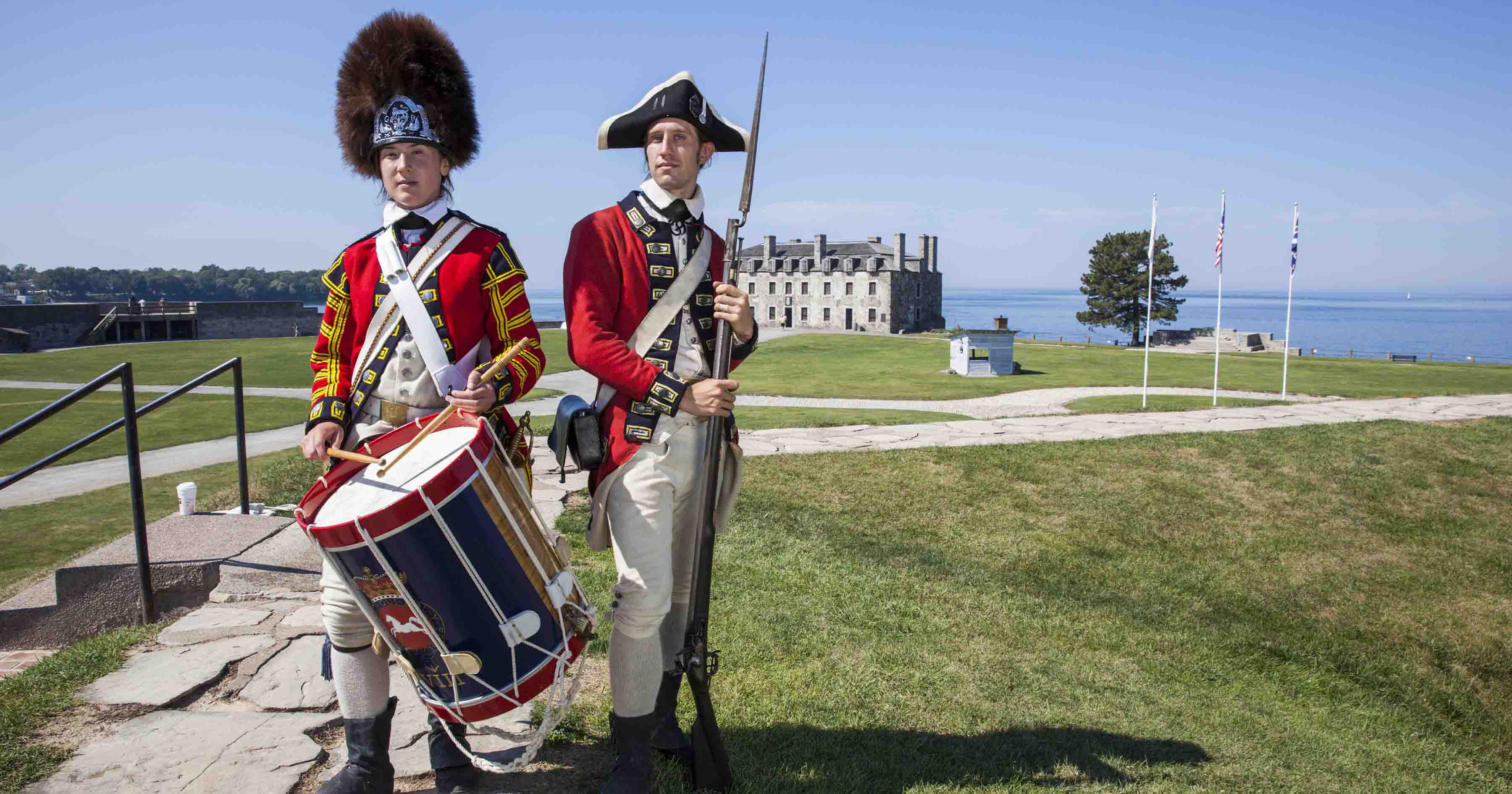 Soldiers at Old Fort Niagara