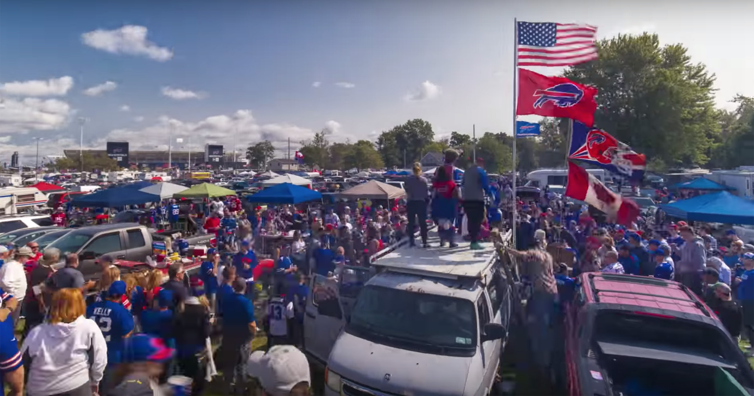A tailgate at a Bills game