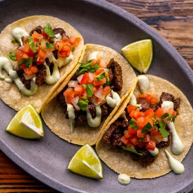 A plate of tacos from Lloyd's Taco Factory