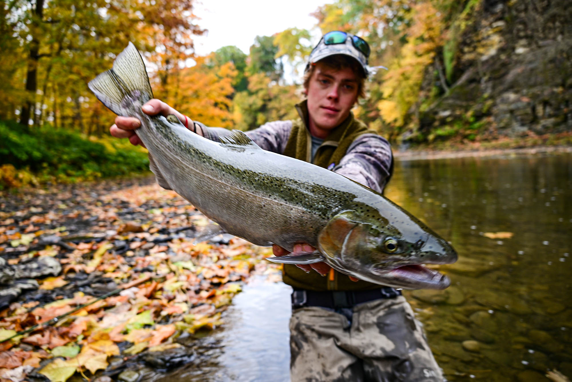 Flyfishing for Steelhead Trout Around Buffalo, NY